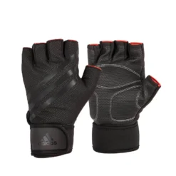 Adidas Half Finger Weight Lifting Gym Gloves, Black
