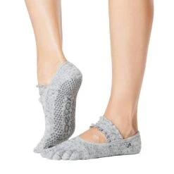 Fitness-Mad Womens/Ladies Mia Misty Toe Socks (Grey)