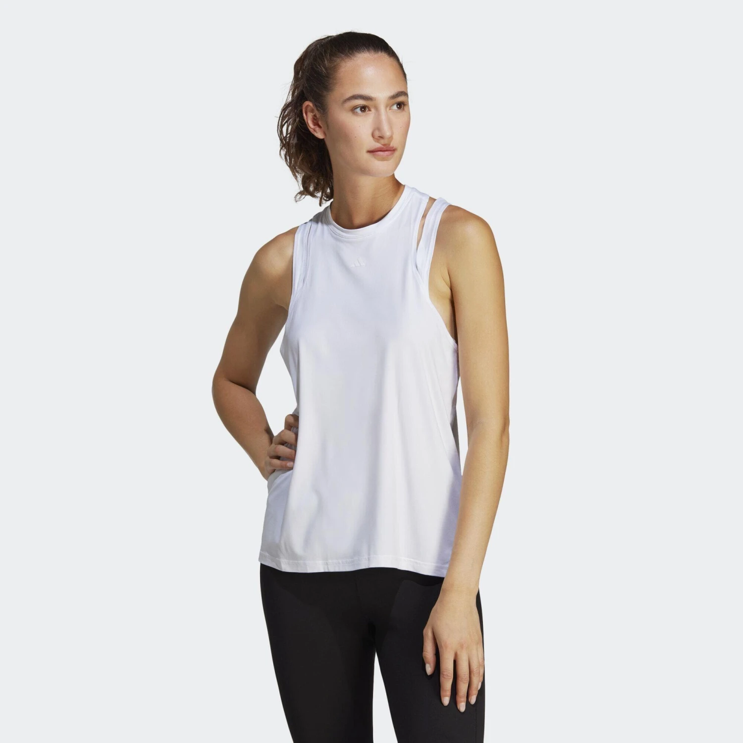 ADIDAS AEROREADY Train Essentials 3 Bar Logo Tank Top 6 ADIDAS AEROREADY Train Essentials 3 Bar Logo Tank Top - Image 6