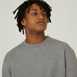 Men's Crew-Neck Fitness Sweatshirt 500 Essentials -Fitness Equipment Store ke8a627c797945ea465b6143904cf9f6b