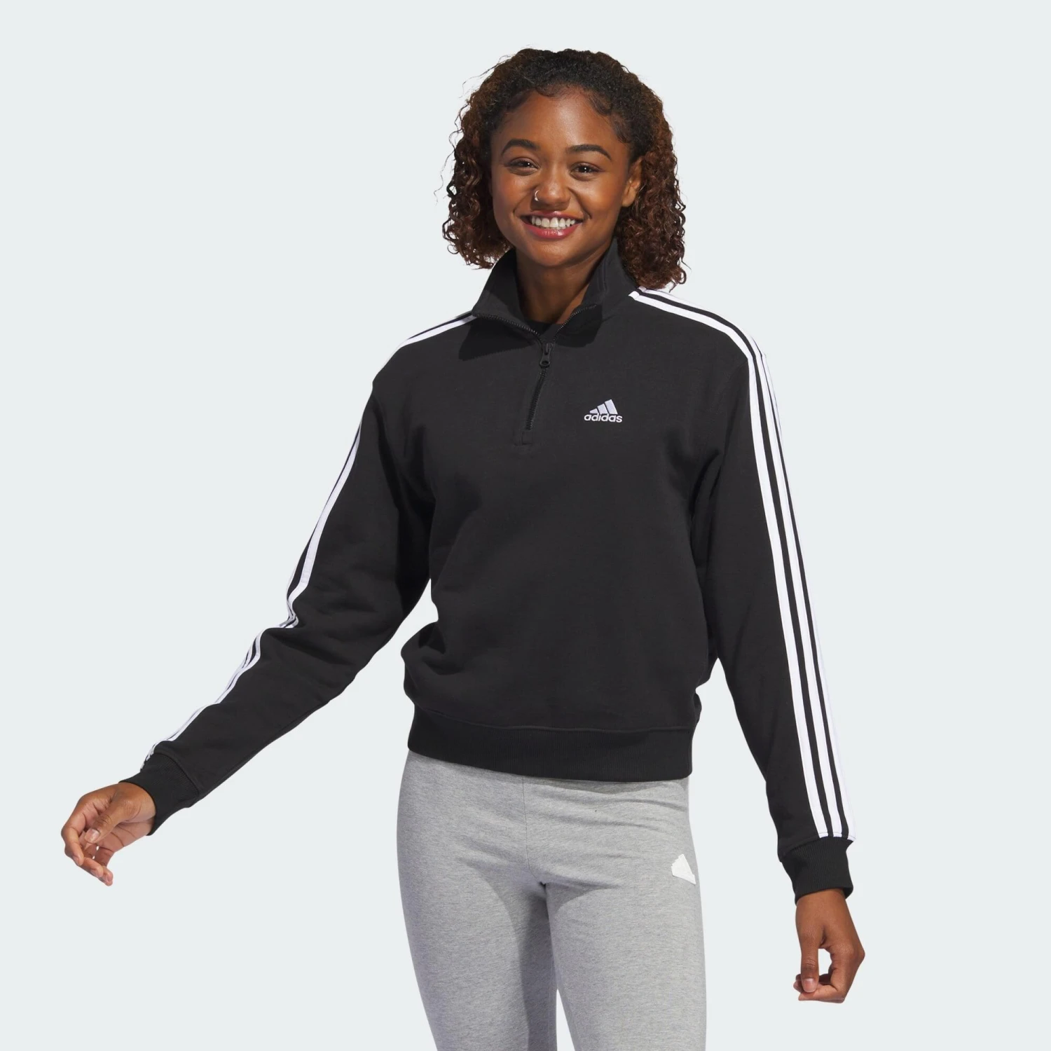 ADIDAS Essentials 3-Stripes Quarter 1 ADIDAS Essentials 3-Stripes Quarter