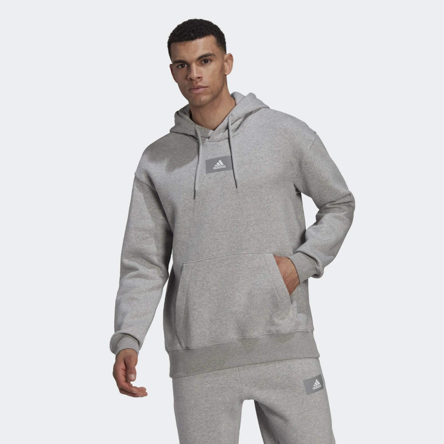 ADIDAS Essentials FeelVivid Cotton Fleece Drop Shoulder Hoodie 6 ADIDAS Essentials FeelVivid Cotton Fleece Drop Shoulder Hoodie - Image 6