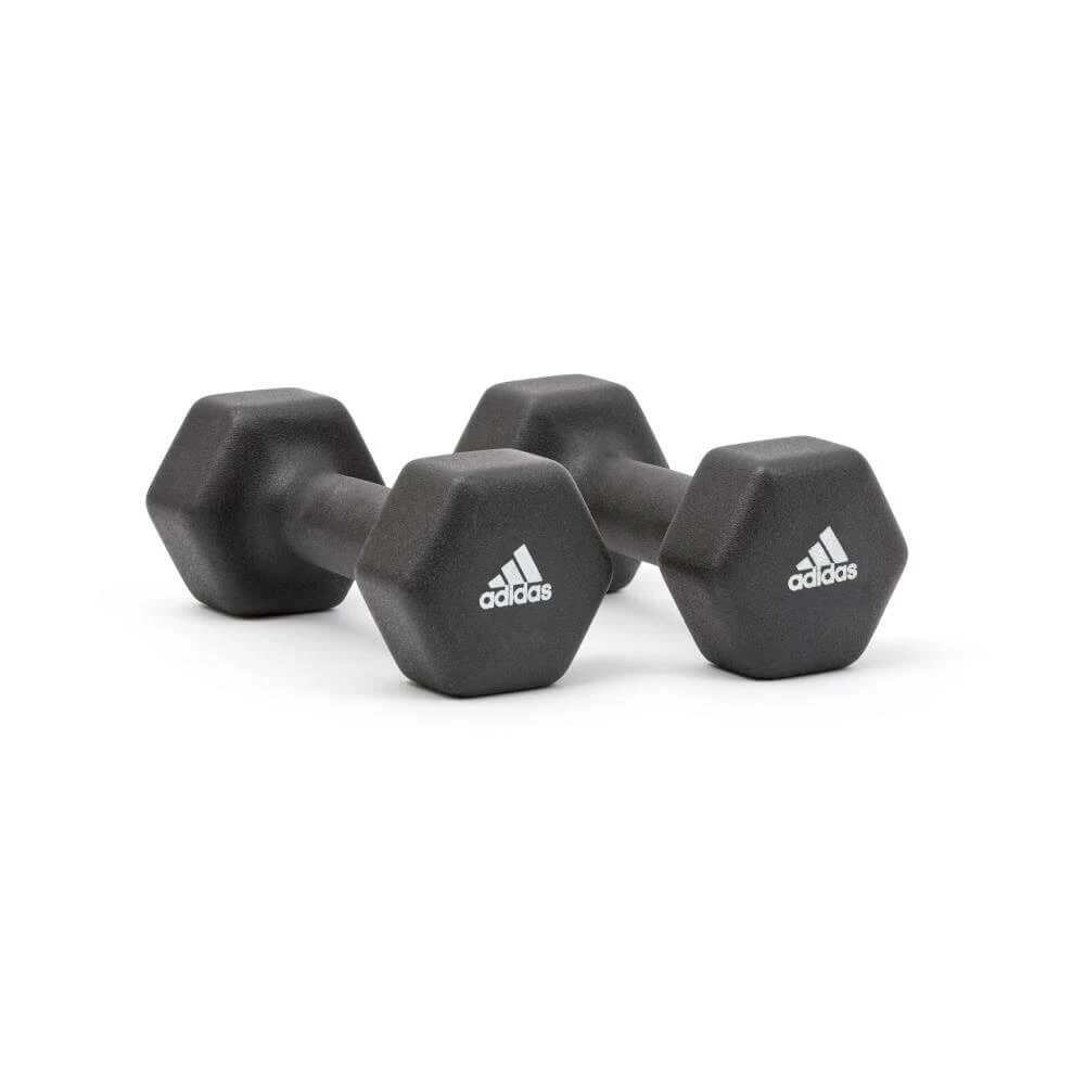 Adidas 4kg Neoprene Hex Dumbbells 2 Adidas 4kg Neoprene Hex Dumbbells - Image 2