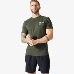 Men's Crew Neck Slim-Fit Soft Breathable Cross Training T-Shirt -Fitness Equipment Store kf99e6fa9f295f1513df74625eff3f116